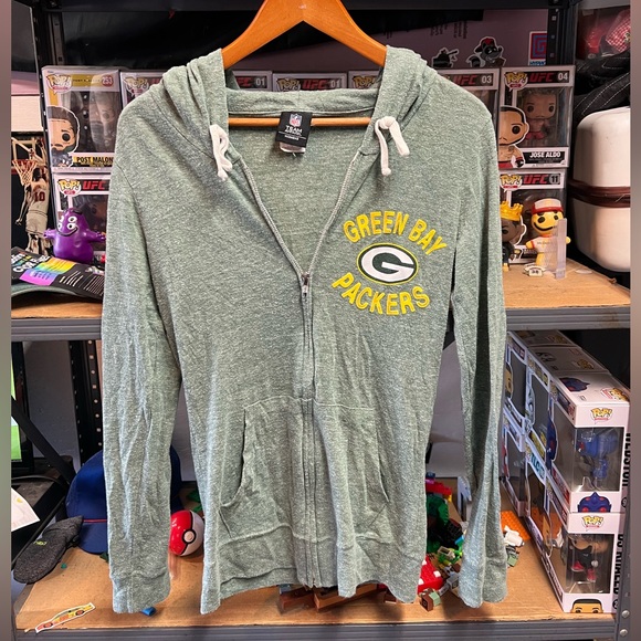 Green Bay Packers NFL Woman’s Zip Up Hoodie - Picture 1 of 4